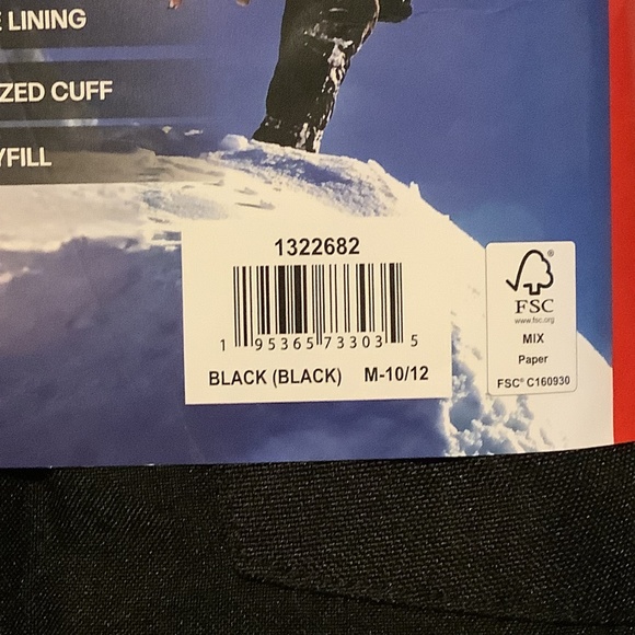 Gerry Boys Black Elastic Waist Water Resistant Snowboarding Pants Medium 10/12 - Picture 6 of 10